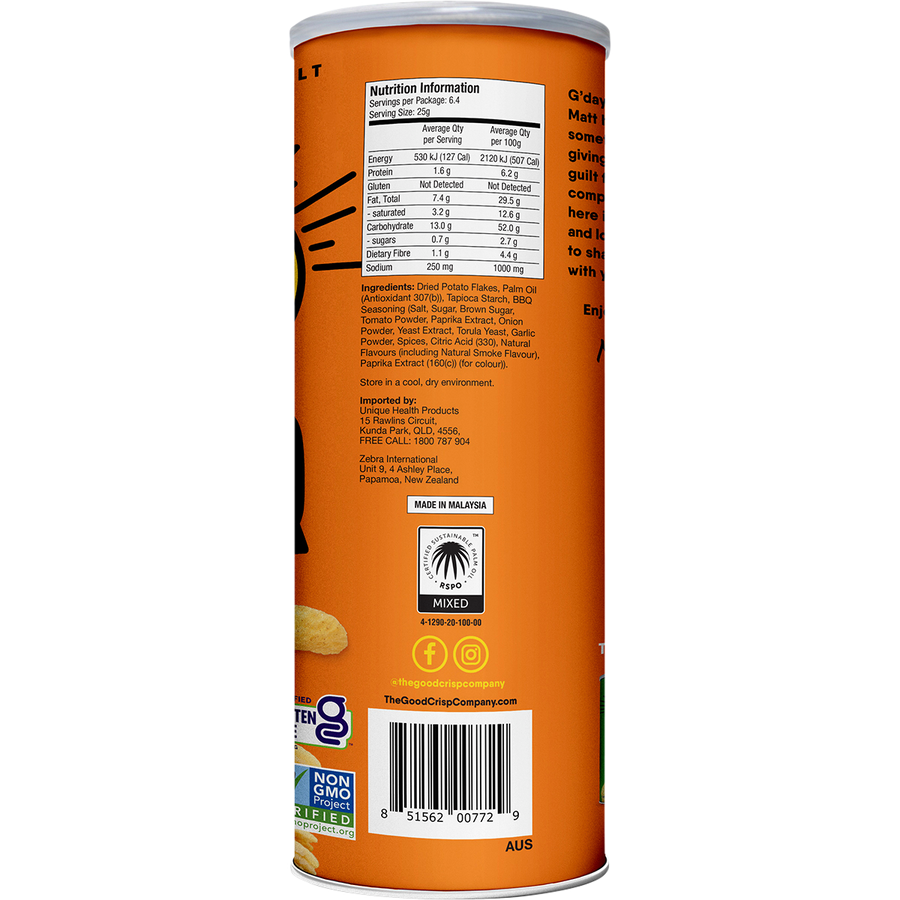 The Good Crisp Company Potato Crisps BBQ