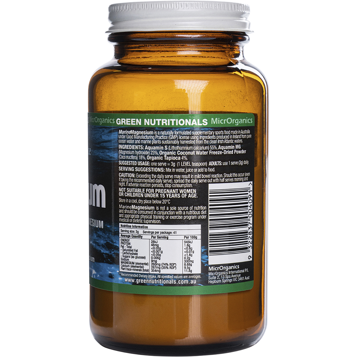 Marine Magnesium Powder 260mg