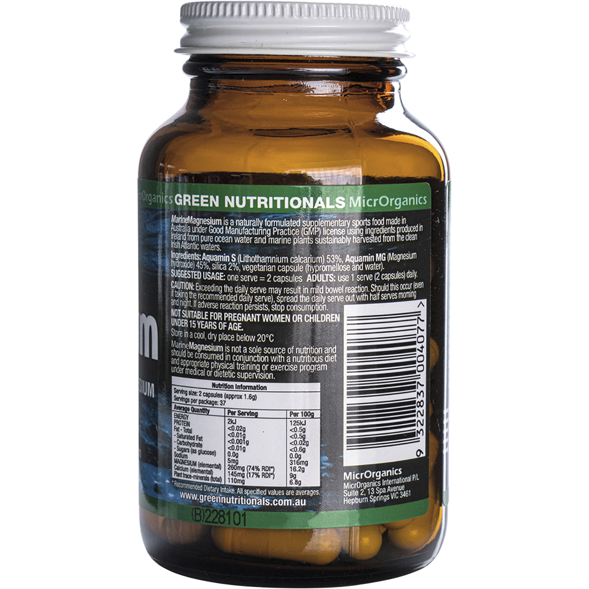 Marine Magnesium 260mg