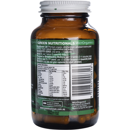Green Nutritionals Vitamin D3 1000IU + Mushrooms 60 Caps