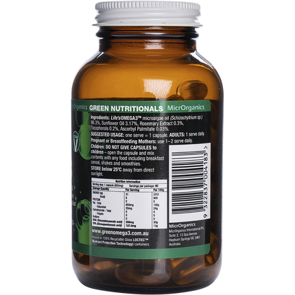Green Omega3 255mg DHA + 127mgEPA