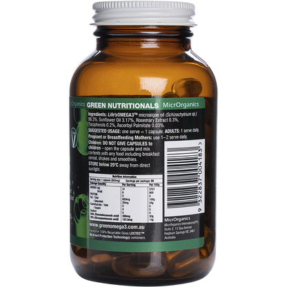 Green Omega3 255mg DHA + 127mgEPA