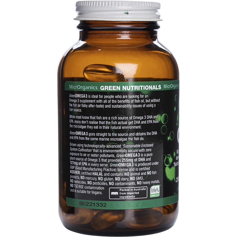 Green Omega3 255mg DHA + 127mgEPA