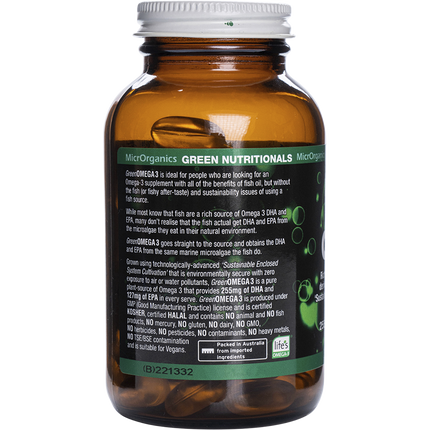 Green Omega3 255mg DHA + 127mgEPA