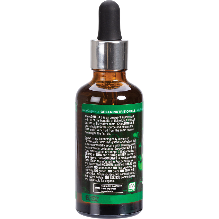 Green Omega3 Vegan Drops 300mg DHA+150mg EPA