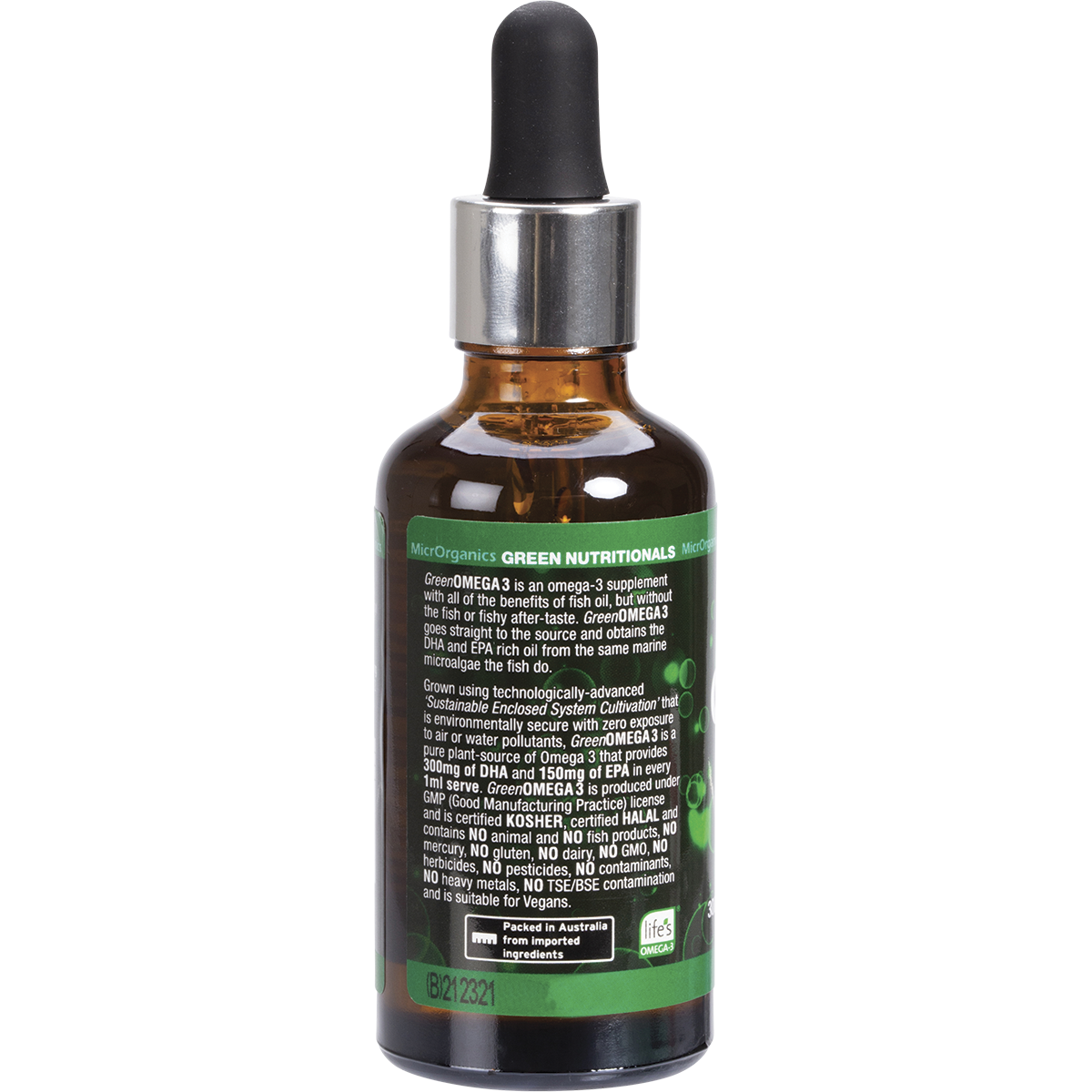 Green Omega3 Vegan Drops 300mg DHA+150mg EPA