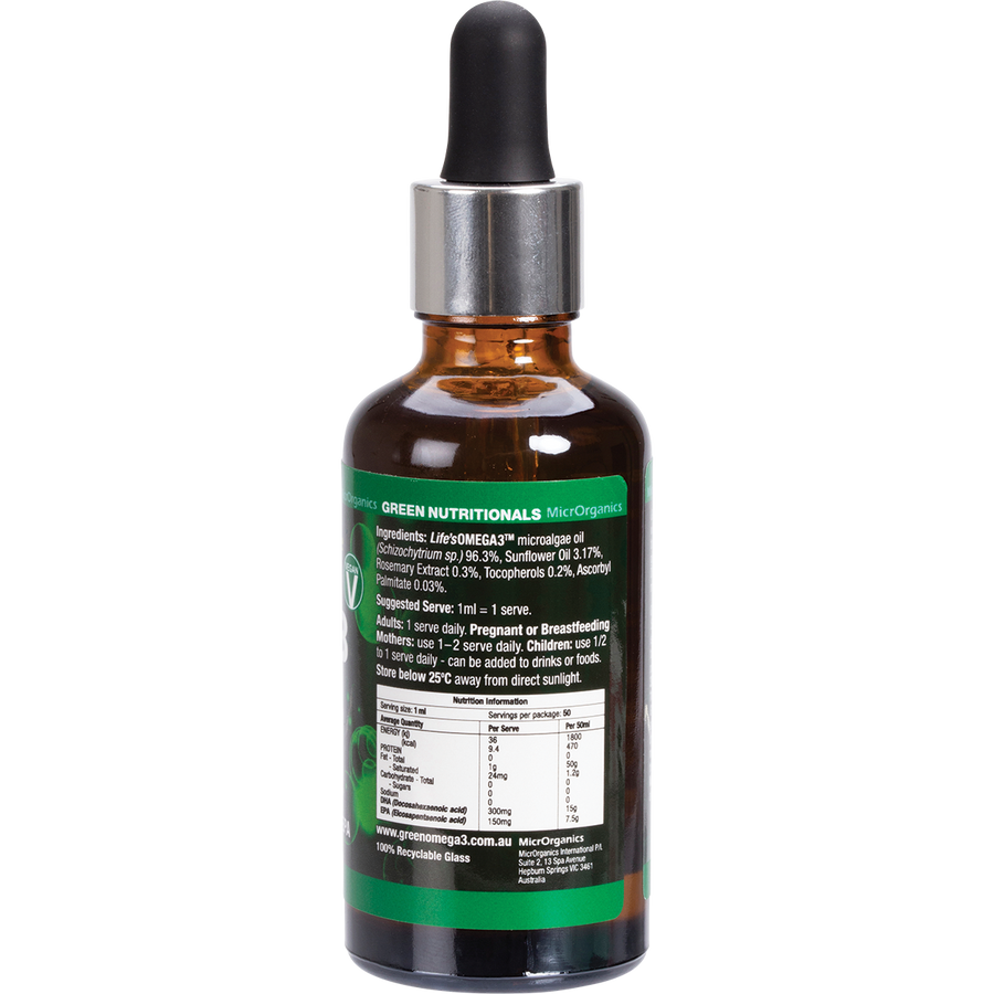 Green Omega3 Vegan Drops 300mg DHA+150mg EPA
