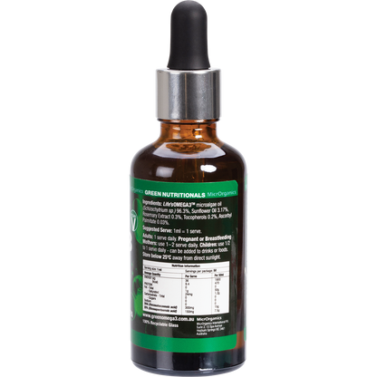Green Omega3 Vegan Drops 300mg DHA+150mg EPA