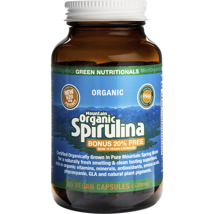 Mountain Organic Spirulina 520mg