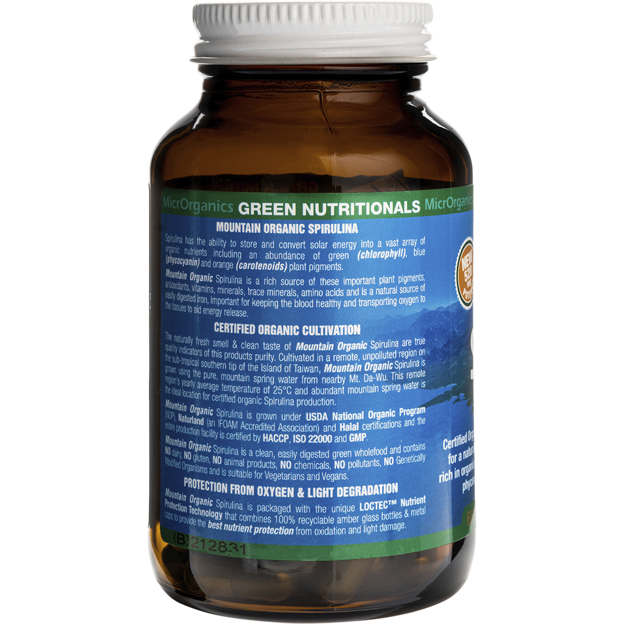 Mountain Organic Spirulina 520mg