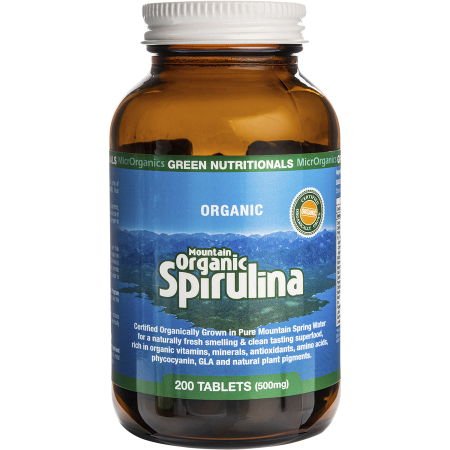 Mountain Organic Spirulina Tablets 500mg