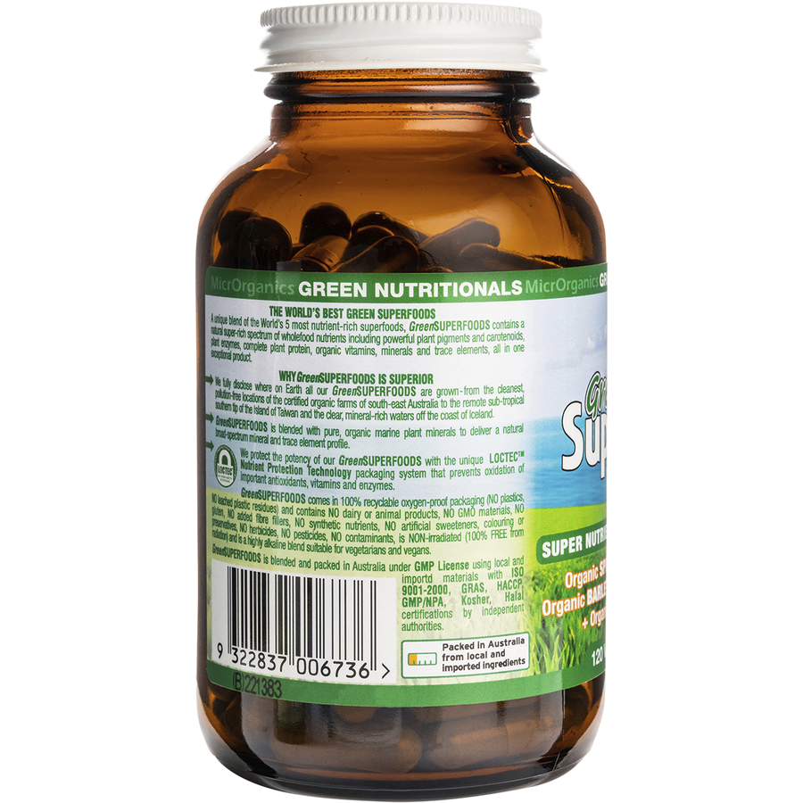 Organic Green Superfoods 600mg