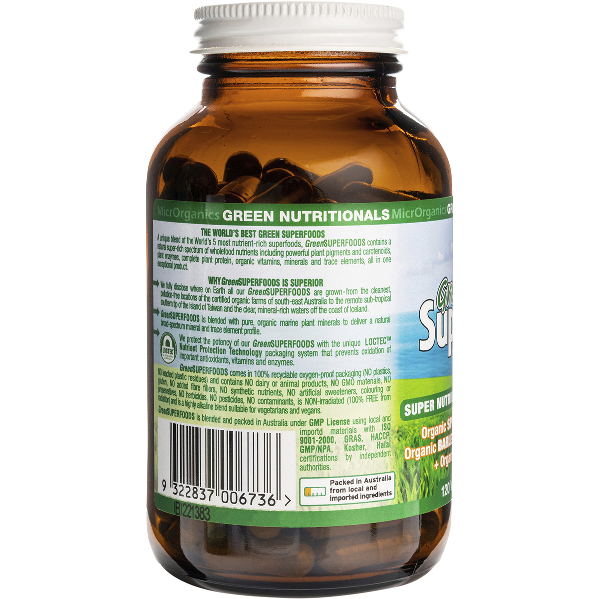 Organic Green Superfoods 600mg