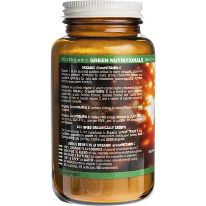 Organic Green Vitamin C Powder 600mg