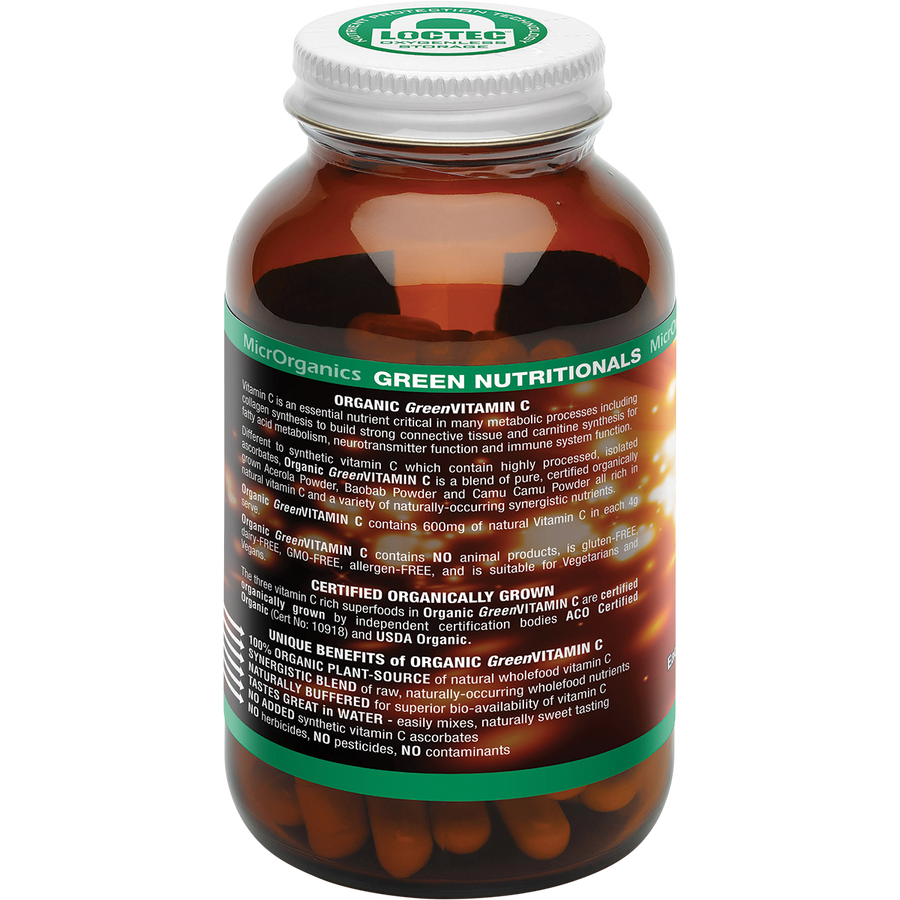 Organic Green Vitamin C 600mg