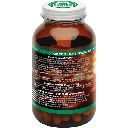 Organic Green Vitamin C 600mg