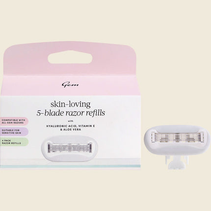 Skin-Loving 5-Blade Razor Refills 4pk