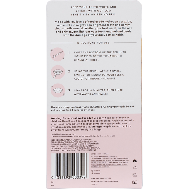 Whitening Pen Coconut Mint