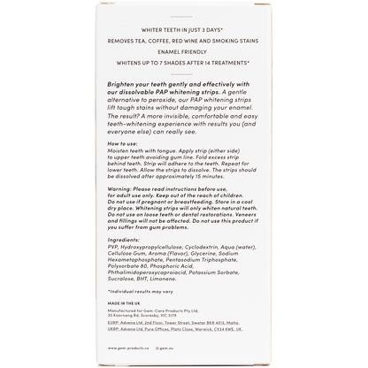 Whitening Strips Crisp Mint