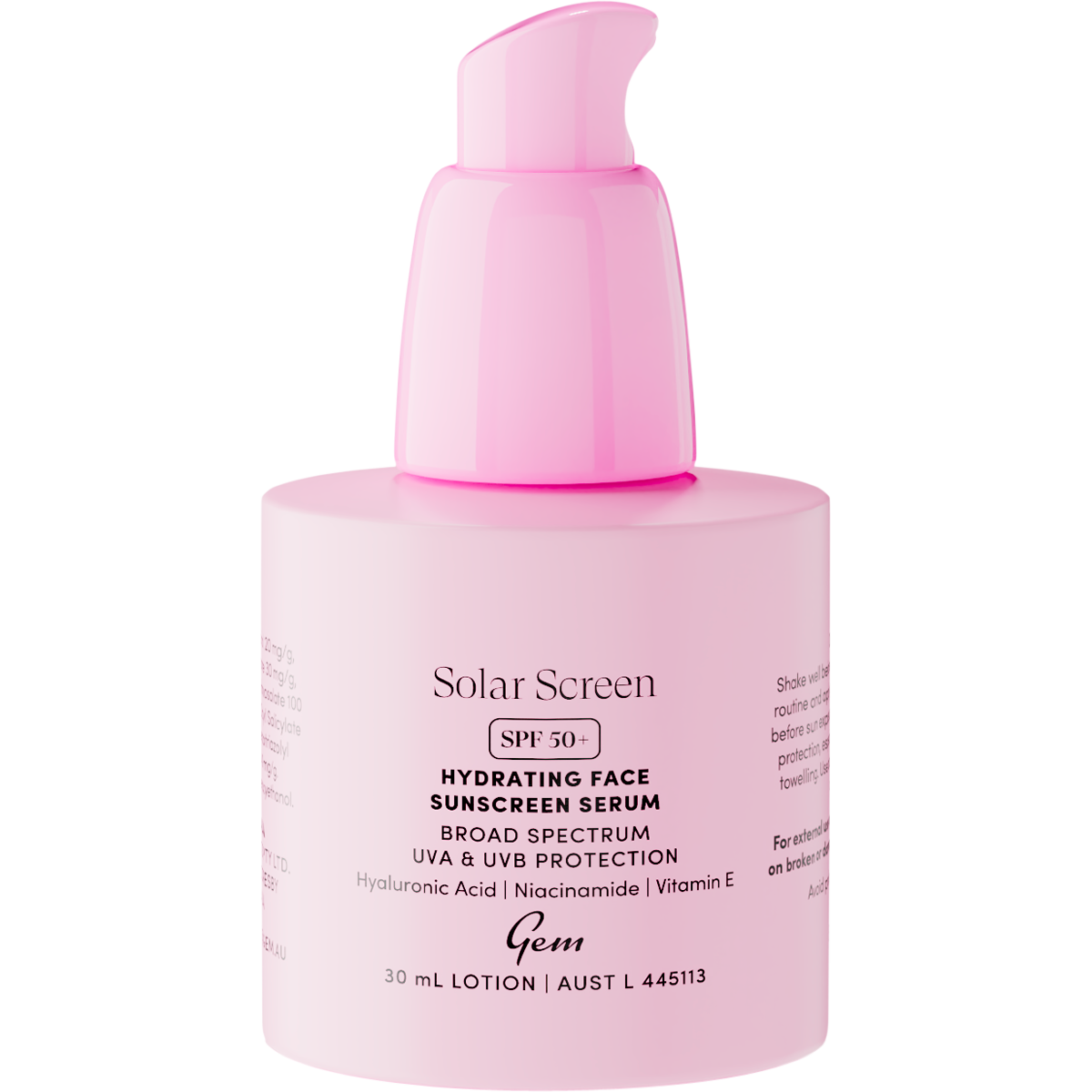 Solar Screen SPF50+ Hydrating Face Sunscreen Serum