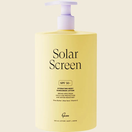 Gem Solar Screen SPF50+ Hydrating Body Sunscreen Lotion