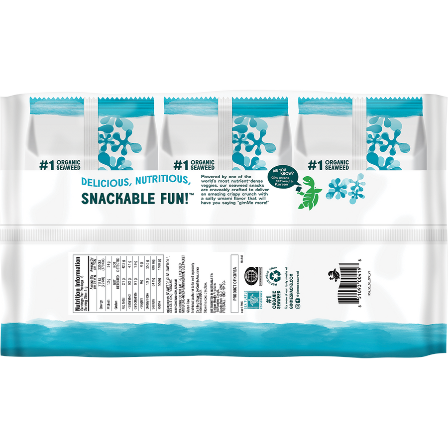 Roasted Seaweed Snacks Sea Salt