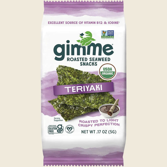 Gimme Roasted Seaweed Snacks Teriyaki 6x5g