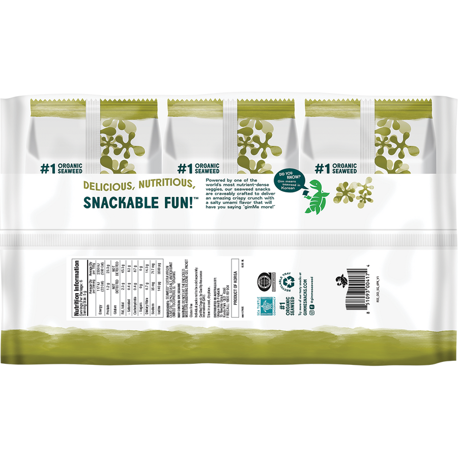 Roasted Seaweed Snacks Olive Oil