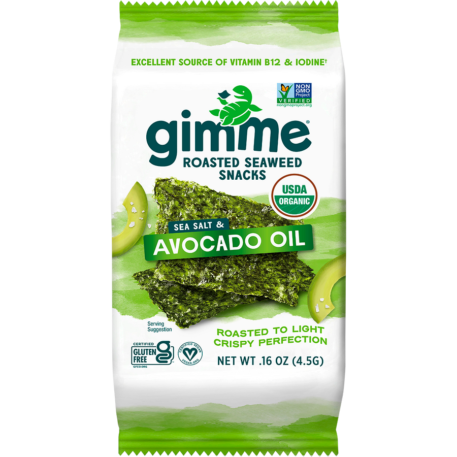Roasted Seaweed Snacks Sea Salt & Avocado Oil
