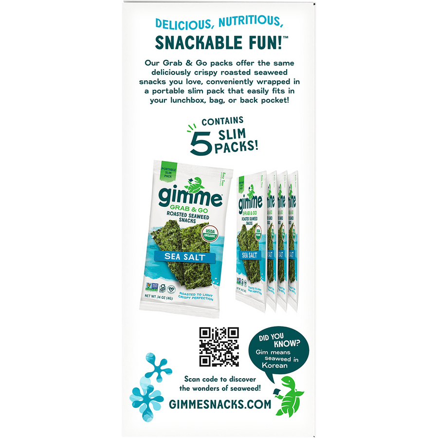 Roasted Seaweed Snacks Grab & Go Sea Salt