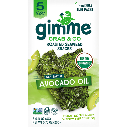 Roasted Seaweed Snacks Grab & Go Sea Salt & Avocado Oil