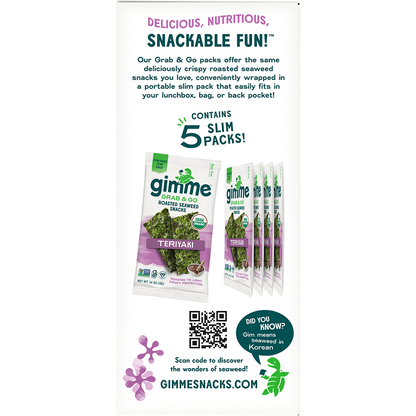 Roasted Seaweed Snacks Grab & Go Teriyaki