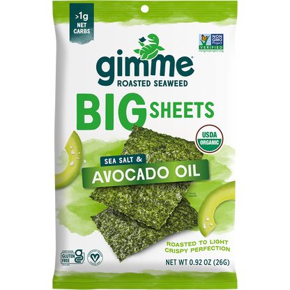 Roasted Seaweed Big Sheets Sea Salt&Avocado Oil