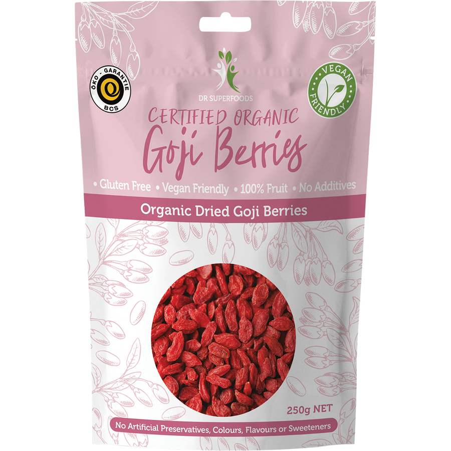 Dried Goji Berries Certified Organic