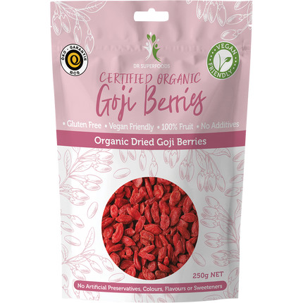 Dried Goji Berries Certified Organic