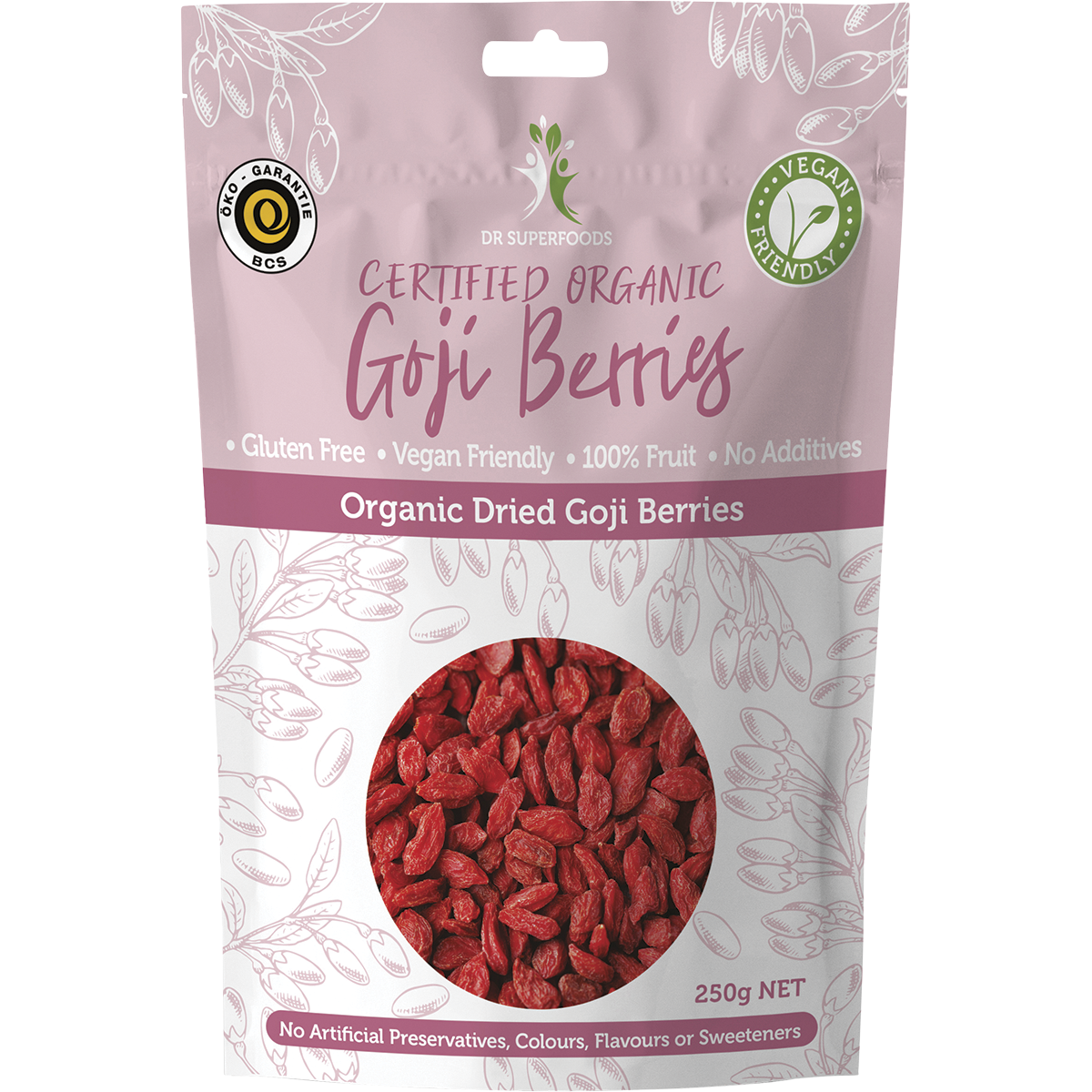 Dried Goji Berries Certified Organic
