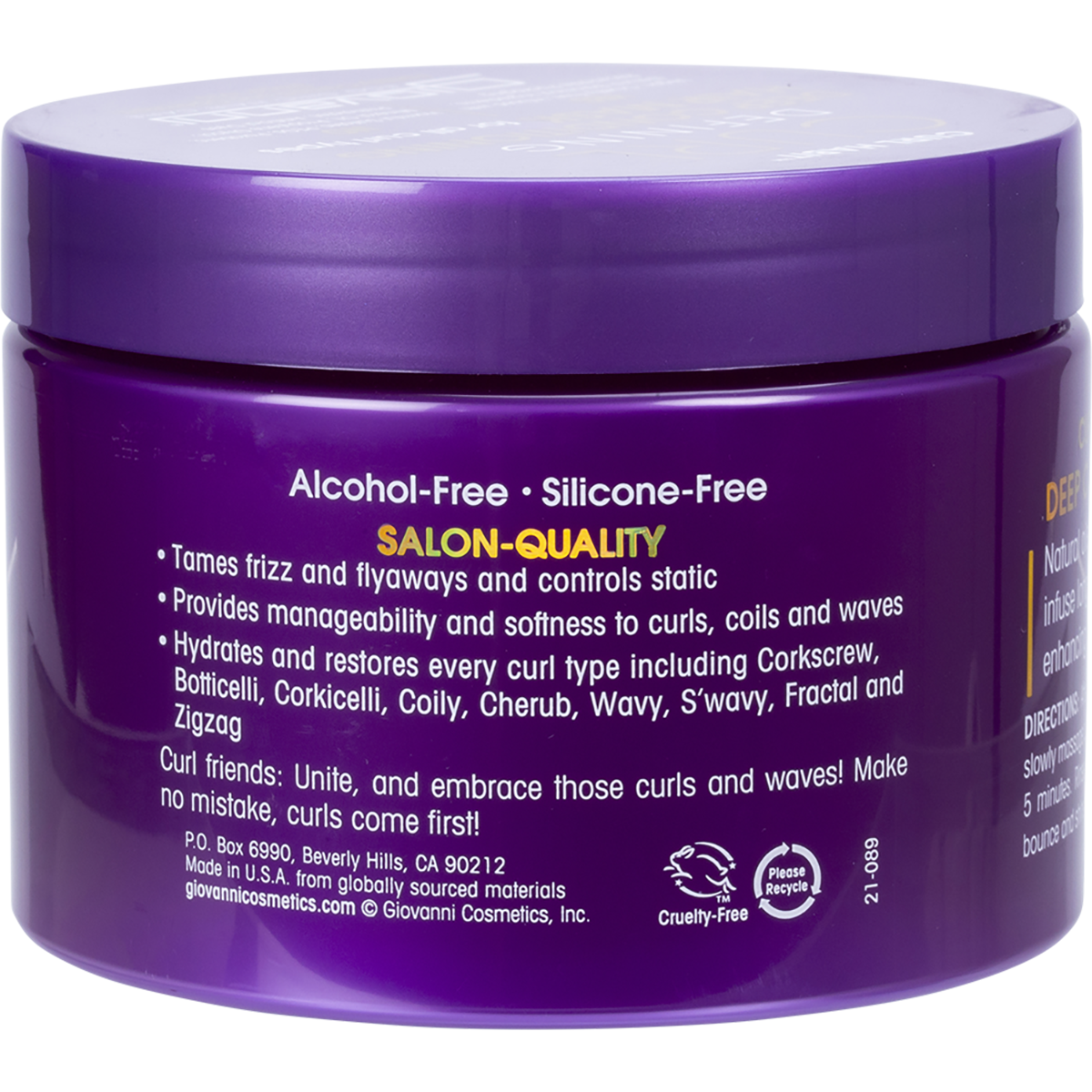 Deep Conditioning Hair Mask Curl Habit Curl Defining