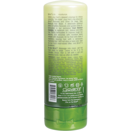 Hair Mask 2chic Ultra Moist Dry, Damaged Hair