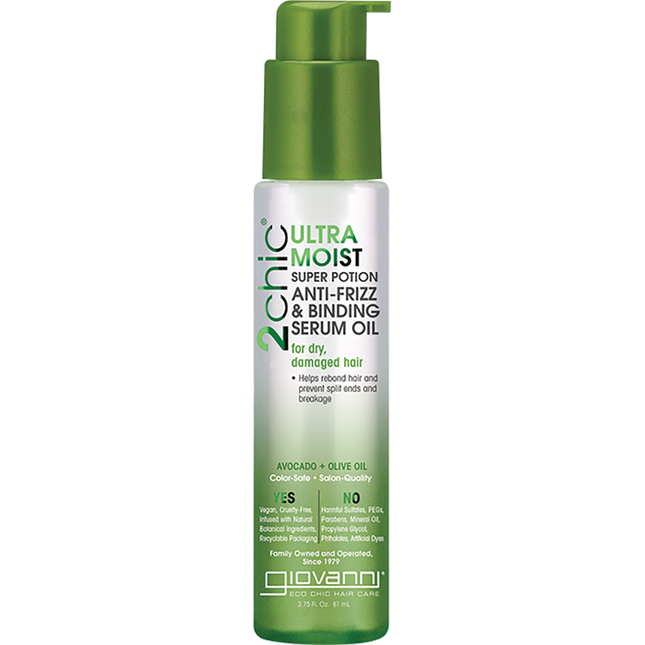 Anti-Frizz Serum 2chic Ultra Moist Dry, Damaged Hair