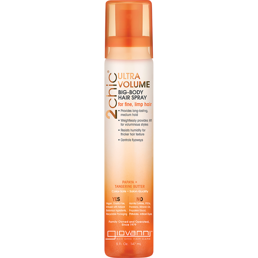 Big Body Hair Spray 2chic Ultra Volume Fine, Limp Hair