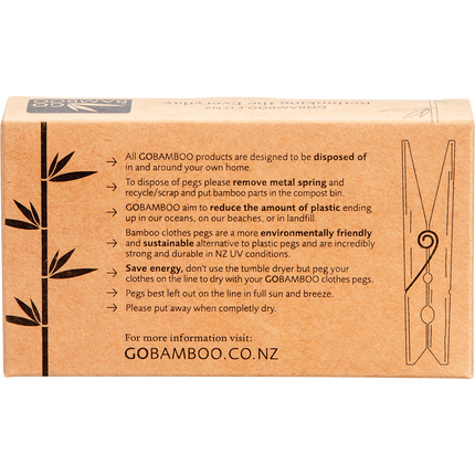 Clothes Pegs Biodegradable Bamboo