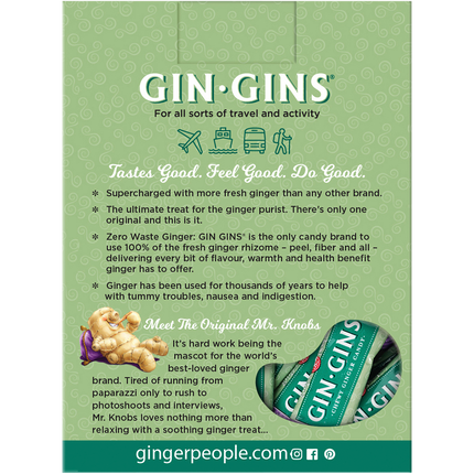 The Ginger People Gin Gins Ginger Candy Chewy Original