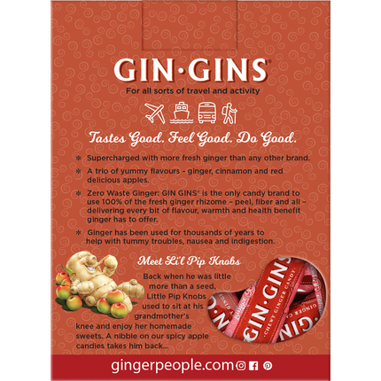 The Ginger People Gin Gins Ginger Candy Chews Spicy Apple