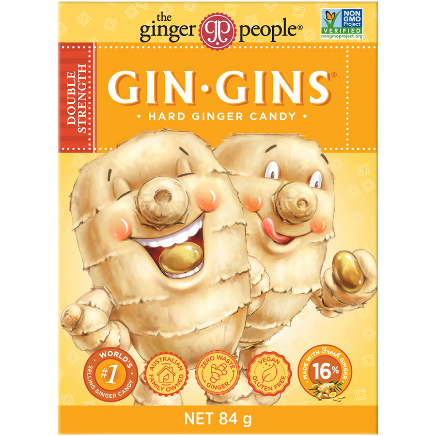 The Ginger People Gin Gins Ginger Candy Hard Double Strength
