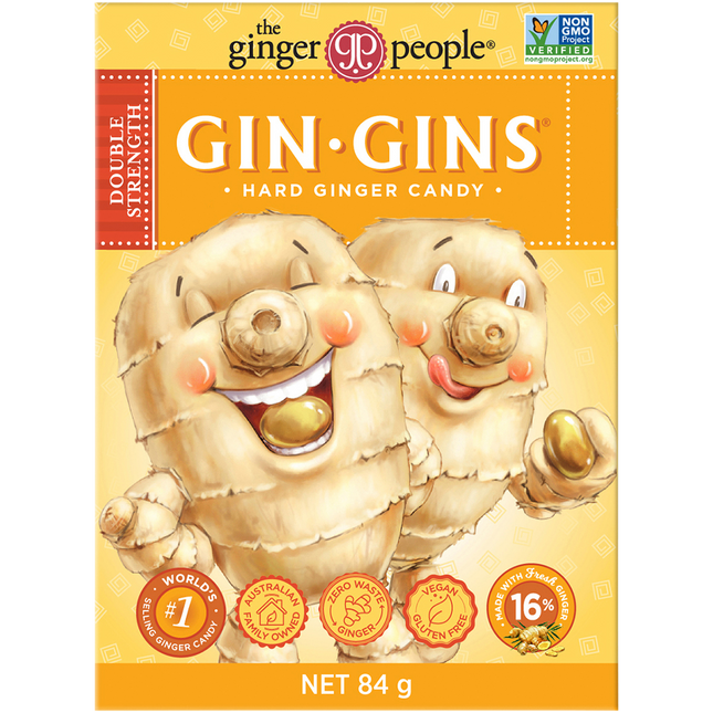 The Ginger People Gin Gins Ginger Candy Hard Double Strength