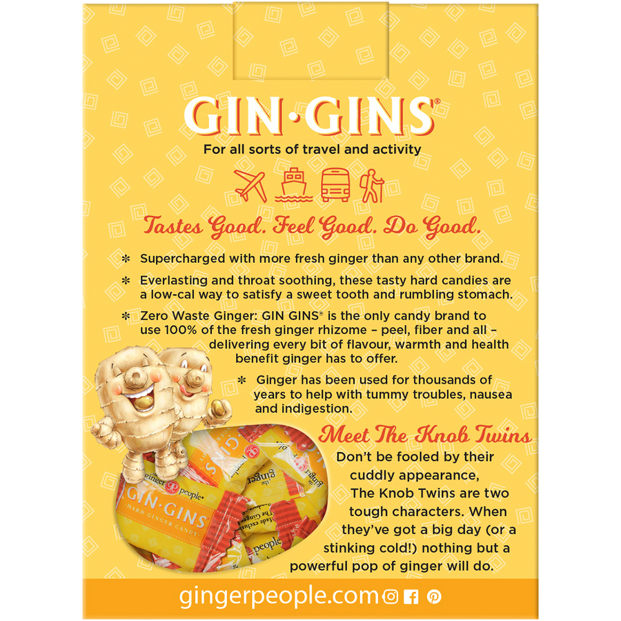The Ginger People Gin Gins Ginger Candy Hard Double Strength