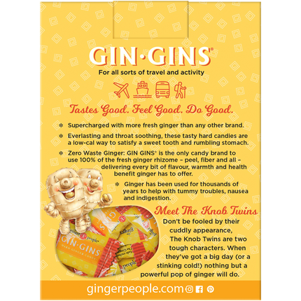 The Ginger People Gin Gins Ginger Candy Hard Double Strength