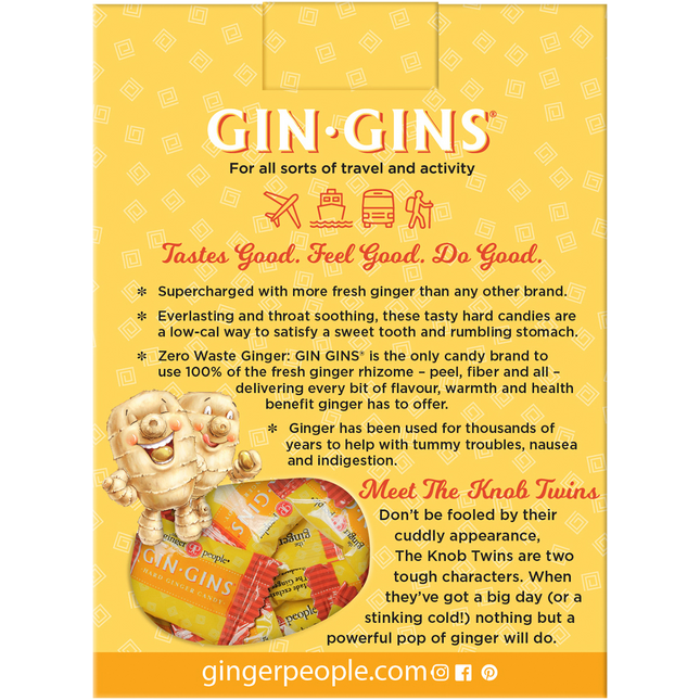 The Ginger People Gin Gins Ginger Candy Hard Double Strength