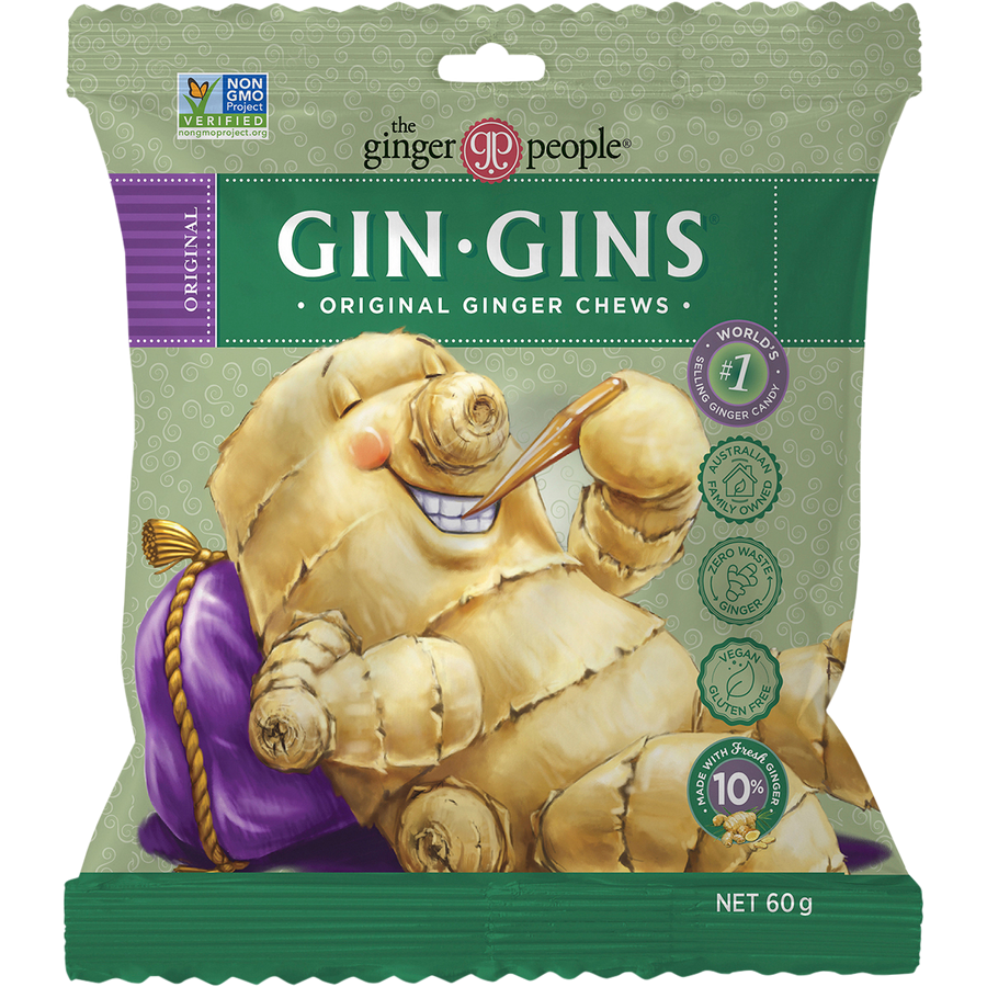 The Ginger People Gin Gins Ginger Candy Bag Chewy Original