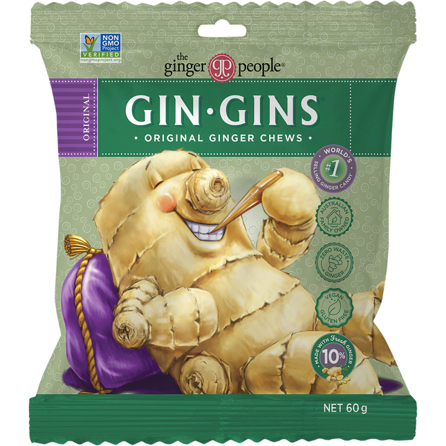 The Ginger People Gin Gins Ginger Candy Bag Chewy Original